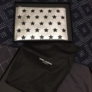 Saint Laurent Men’s Stars Tablet clutch